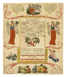 Geburts- und Taufurkunde, ca. 1828